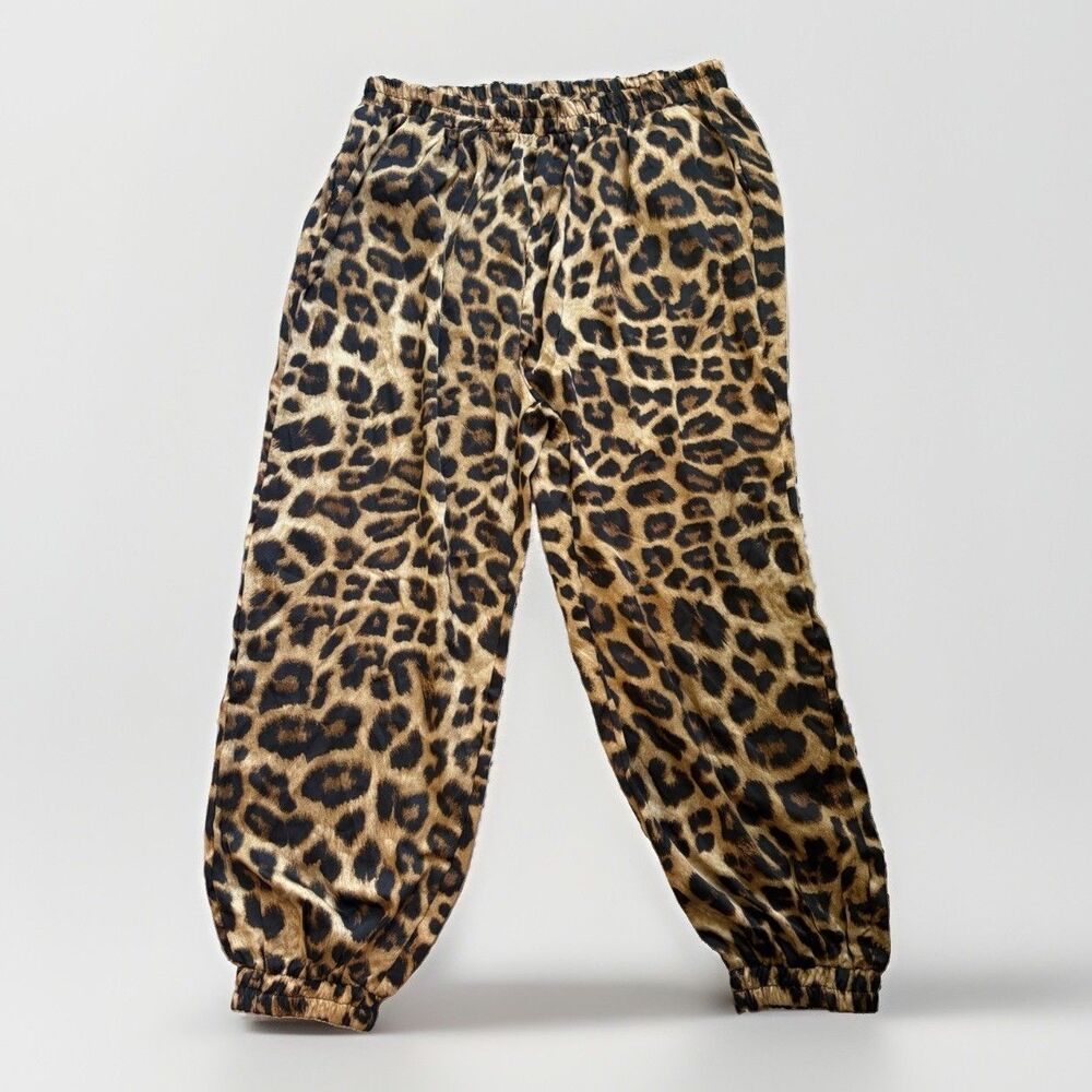 2XL Hayden Tapered-Fit Pull-On Leopard Animal Print Ankle Pants Sz 2XL NWT